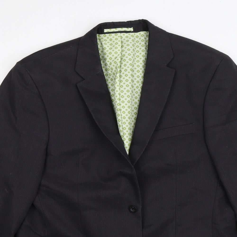 Mens UK Size 40 REMUS Regular Grey Suit Jacket