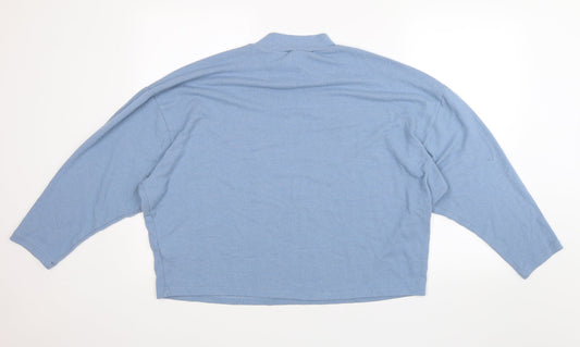Womens UK Size M H&M Blue Pullover Jumper