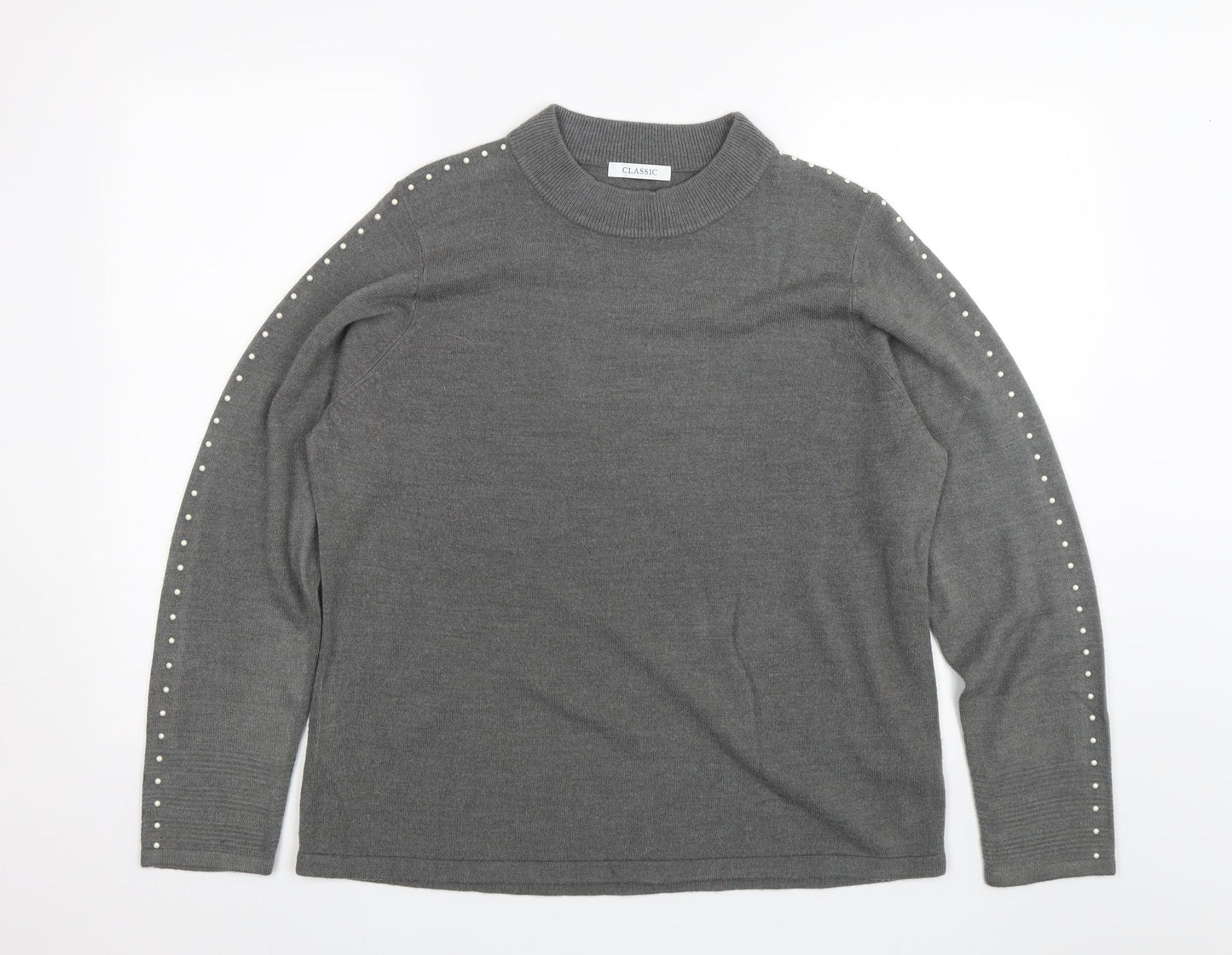 Womens UK Size 18 M&S Grey Pullover Jumper