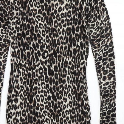 Select Womens Black Animal Print  Shift  Size 14