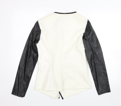 Quiz Womens White   Jacket  Size 8