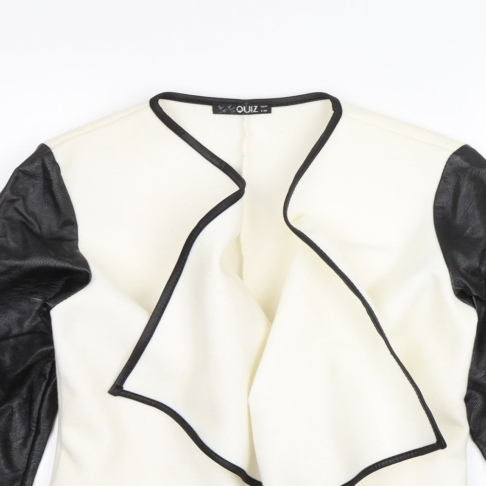 Quiz Womens White   Jacket  Size 8