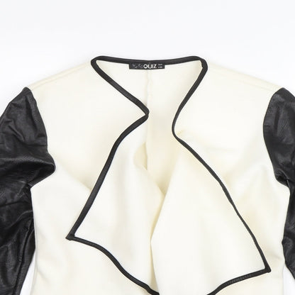 Quiz Womens White   Jacket  Size 8