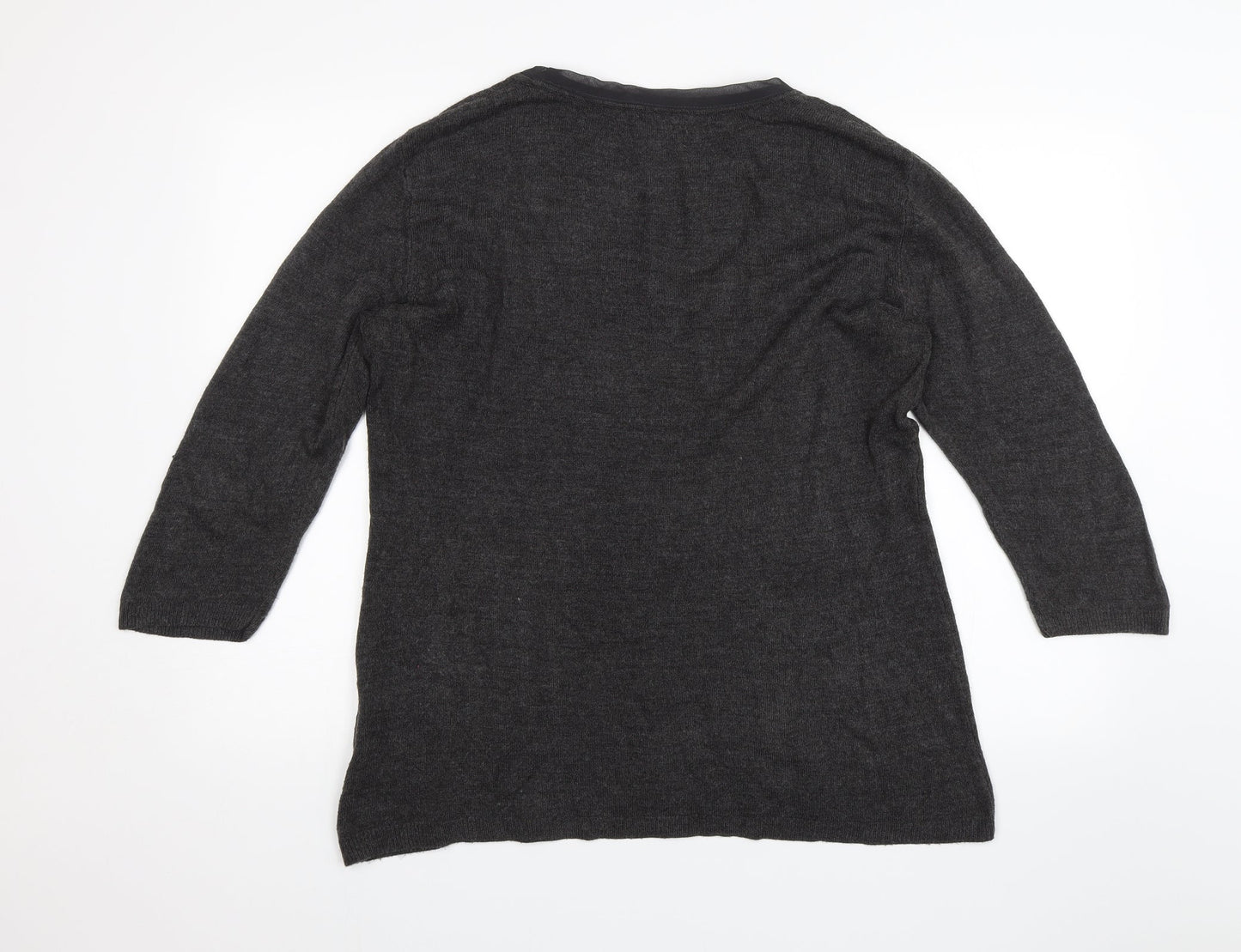 Womens UK Size XL New York & Company Grey Pullover Jumper