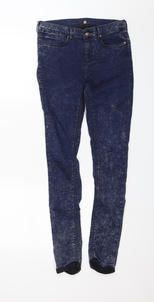 Topshop Womens Blue   Skinny Jeans Size 28 in L30 in