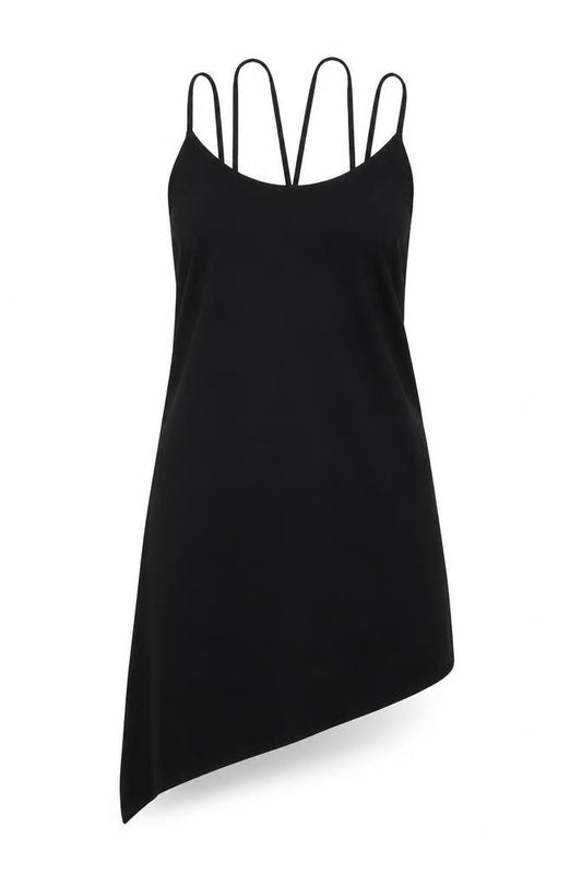 Front view of Atmosphere women’s black shift, size UK 10