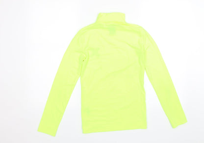 Womens UK Size 8 COLLUSION Yellow Basic T-Shirt
