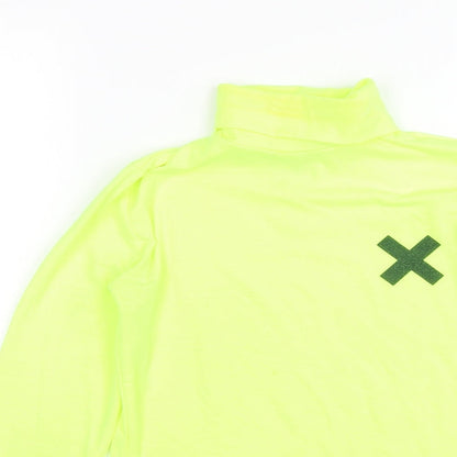 Womens UK Size 8 COLLUSION Yellow Basic T-Shirt