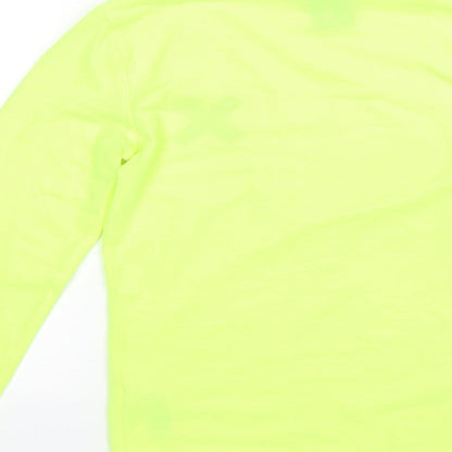 Womens UK Size 8 COLLUSION Yellow Basic T-Shirt