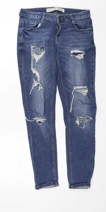 Denim & Co. Womens Blue   Skinny Jeans Size 8 L29 in