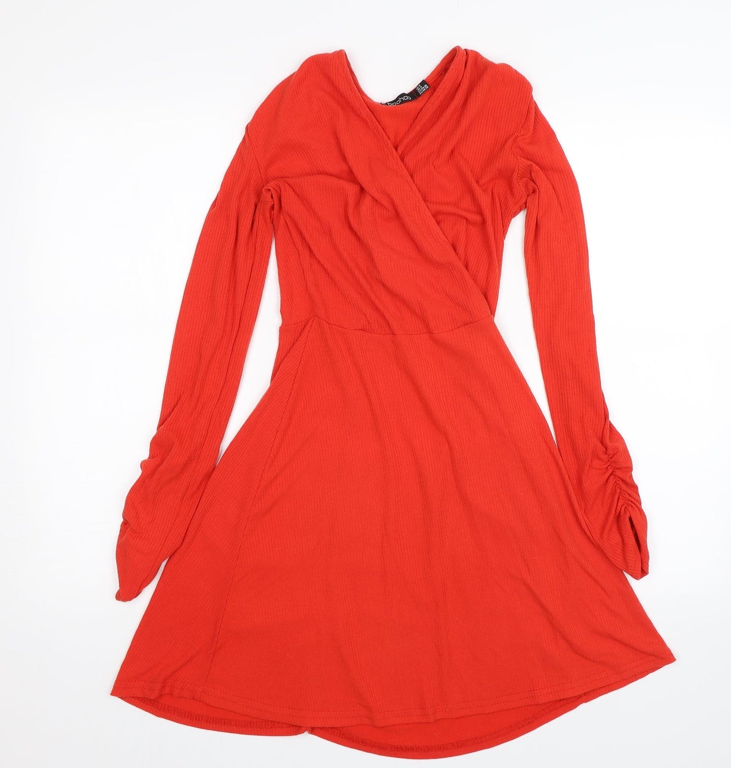 Boohoo Womens Orange   A-Line  Size 8