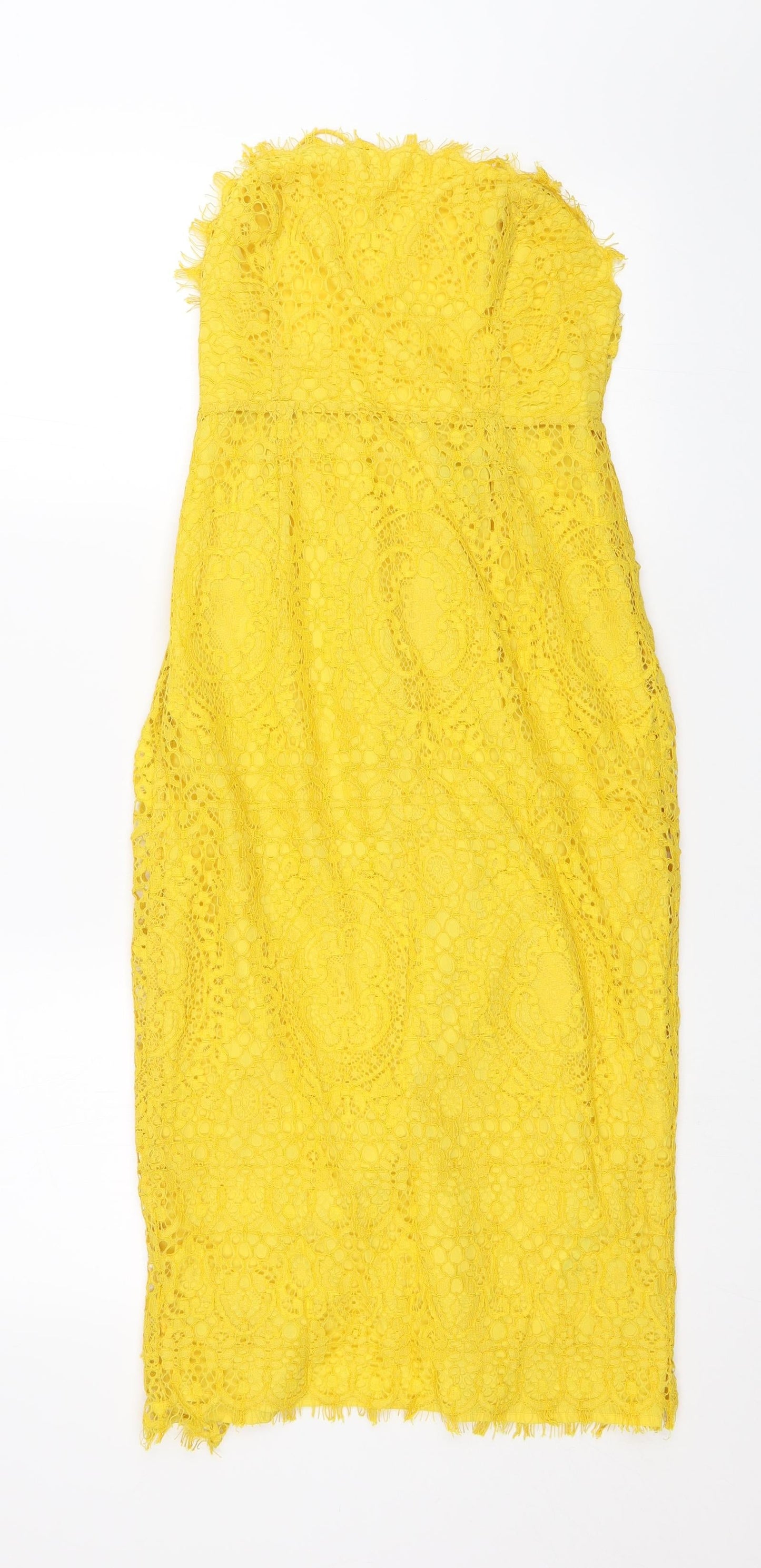 ASOS Womens Yellow   Bodycon  Size 6