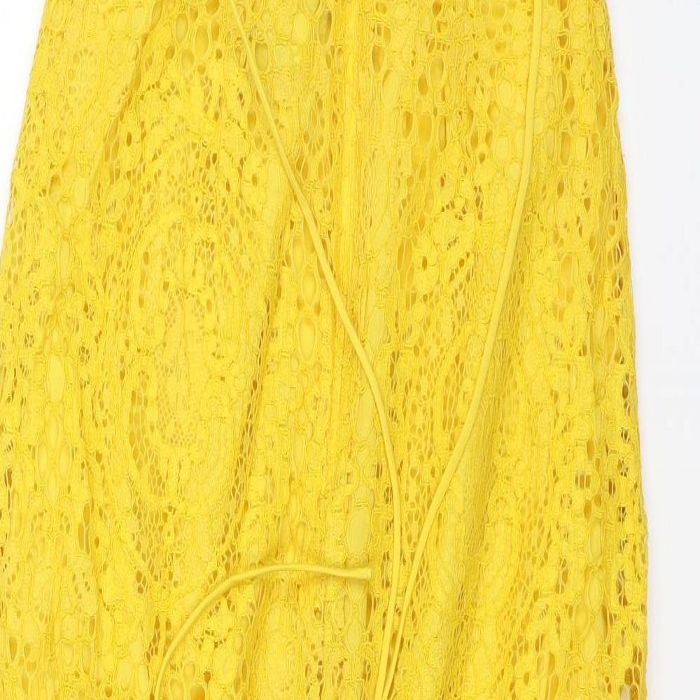 ASOS Womens Yellow   Bodycon  Size 6