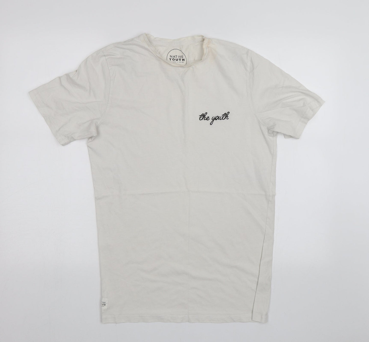 Native Youth Womens White   Basic T-Shirt Size M