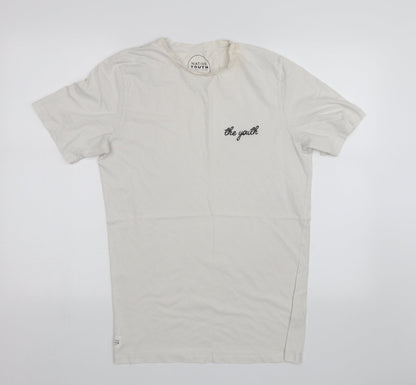 Native Youth Womens White   Basic T-Shirt Size M