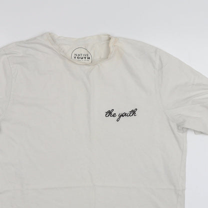 Native Youth Womens White   Basic T-Shirt Size M