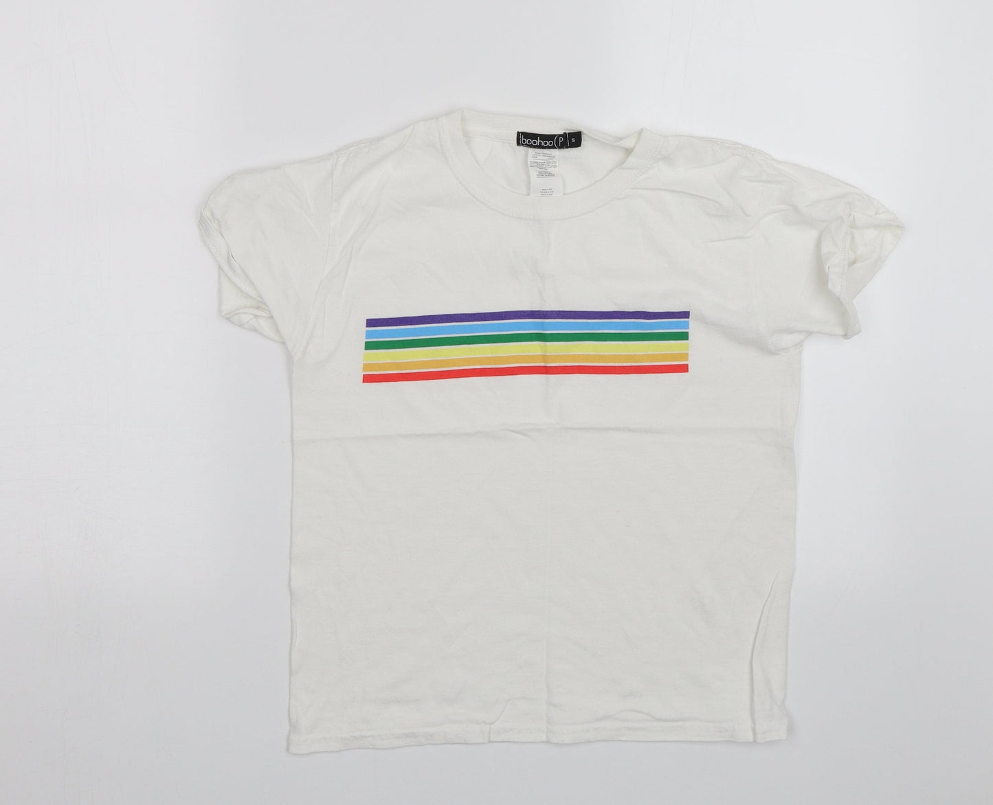 Boohoo Womens White   Basic T-Shirt Size S