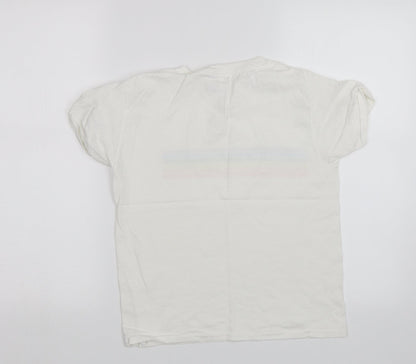 Boohoo Womens White   Basic T-Shirt Size S