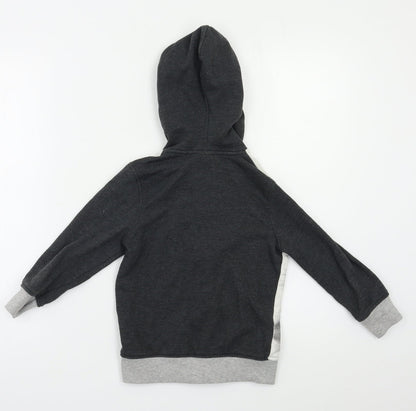 George Boys Grey   Full Zip Hoodie Size 3-4 Years  - Man of Steel
