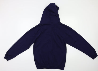 Just Hoods Womens Blue   Full Zip Hoodie Size S