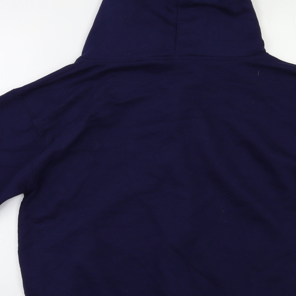 Just Hoods Womens Blue   Full Zip Hoodie Size S