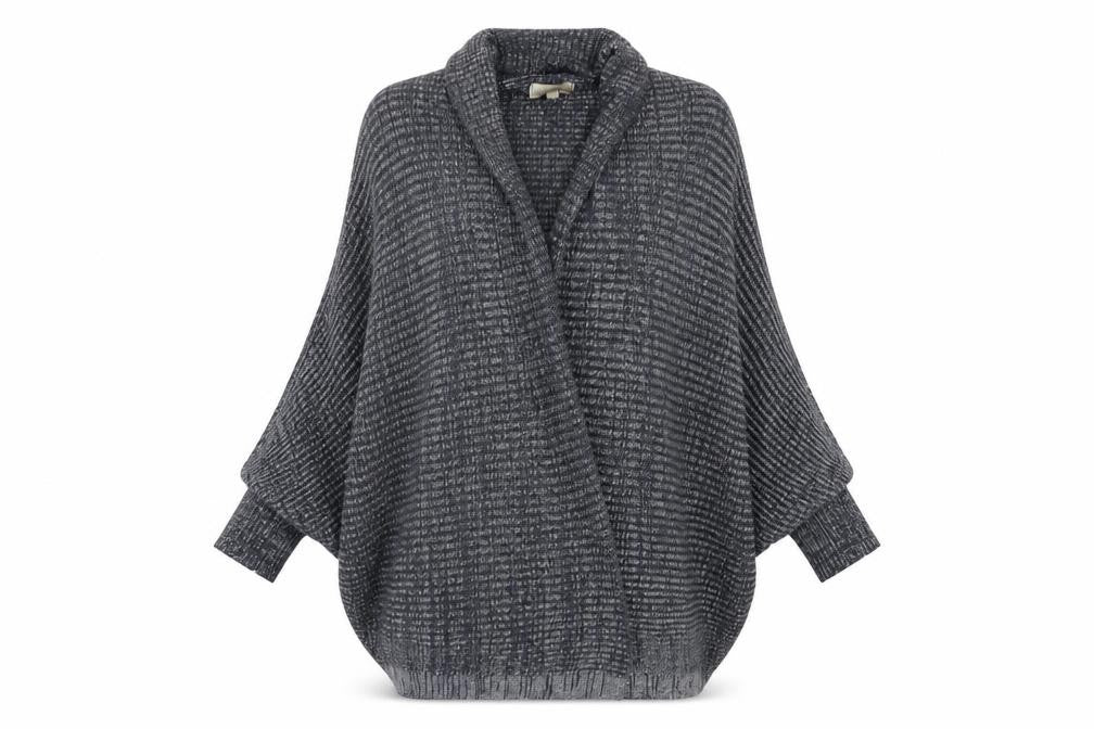 Womens UK Size M Amanti Grey Cardigan Jumper
