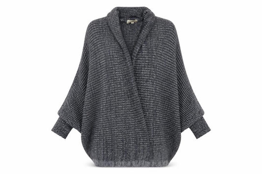 Womens UK Size M Amanti Grey Cardigan Jumper