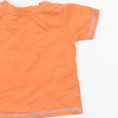 George Baby Orange   Basic T-Shirt Size 0-3 Months