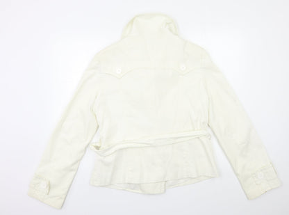 Xe Womens White   Pea Coat Coat Size 16