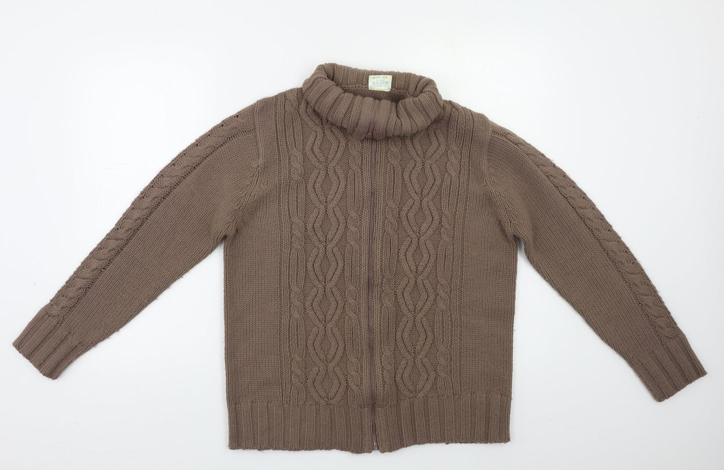 Classics Womens Brown   Cardigan Jumper Size 14