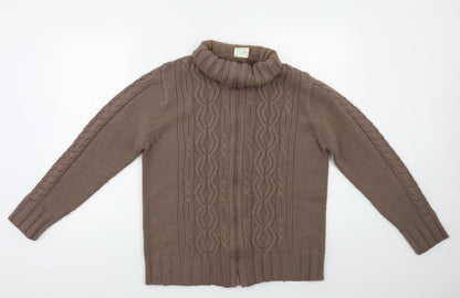 Classics Womens Brown   Cardigan Jumper Size 14