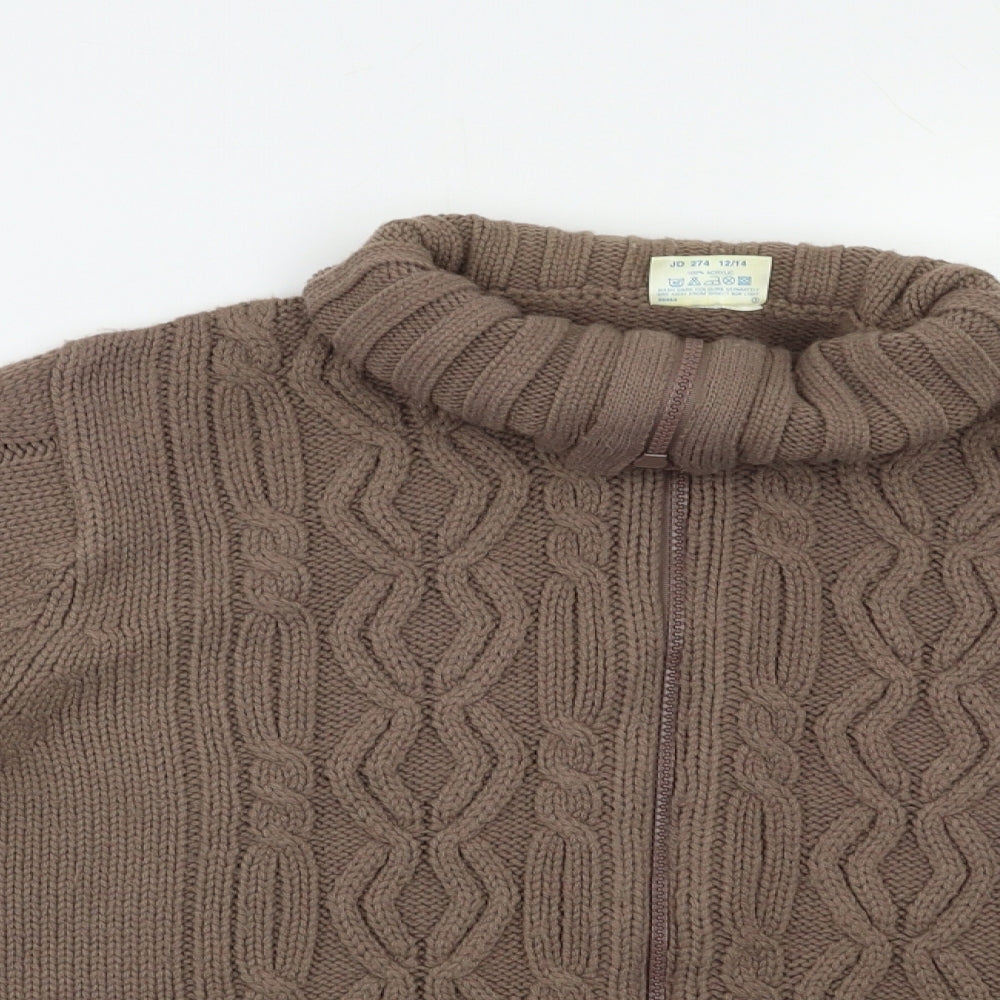 Classics Womens Brown   Cardigan Jumper Size 14