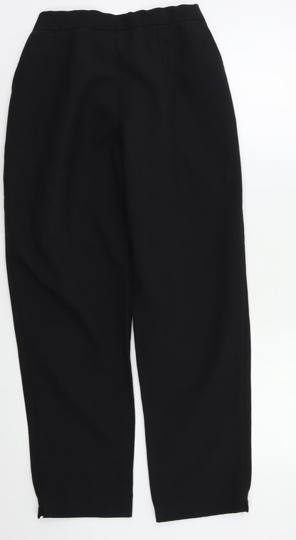 Womens UK Size 12 Preworn Regular Fit  Black Trousers