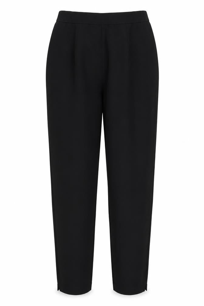 Womens UK Size 12 Preworn Regular Fit  Black Trousers
