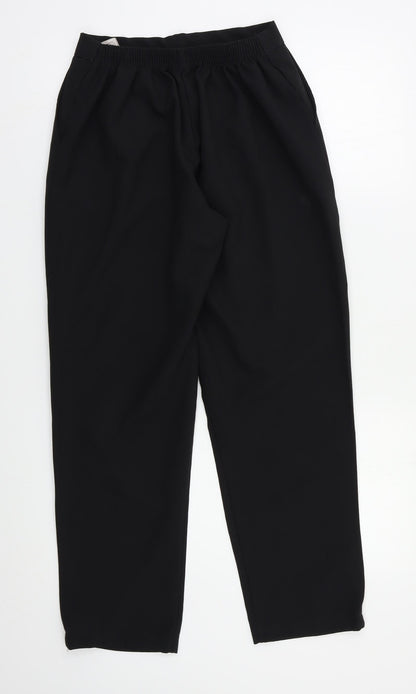 Womens UK Size 12 Preworn Regular Fit  Black Trousers