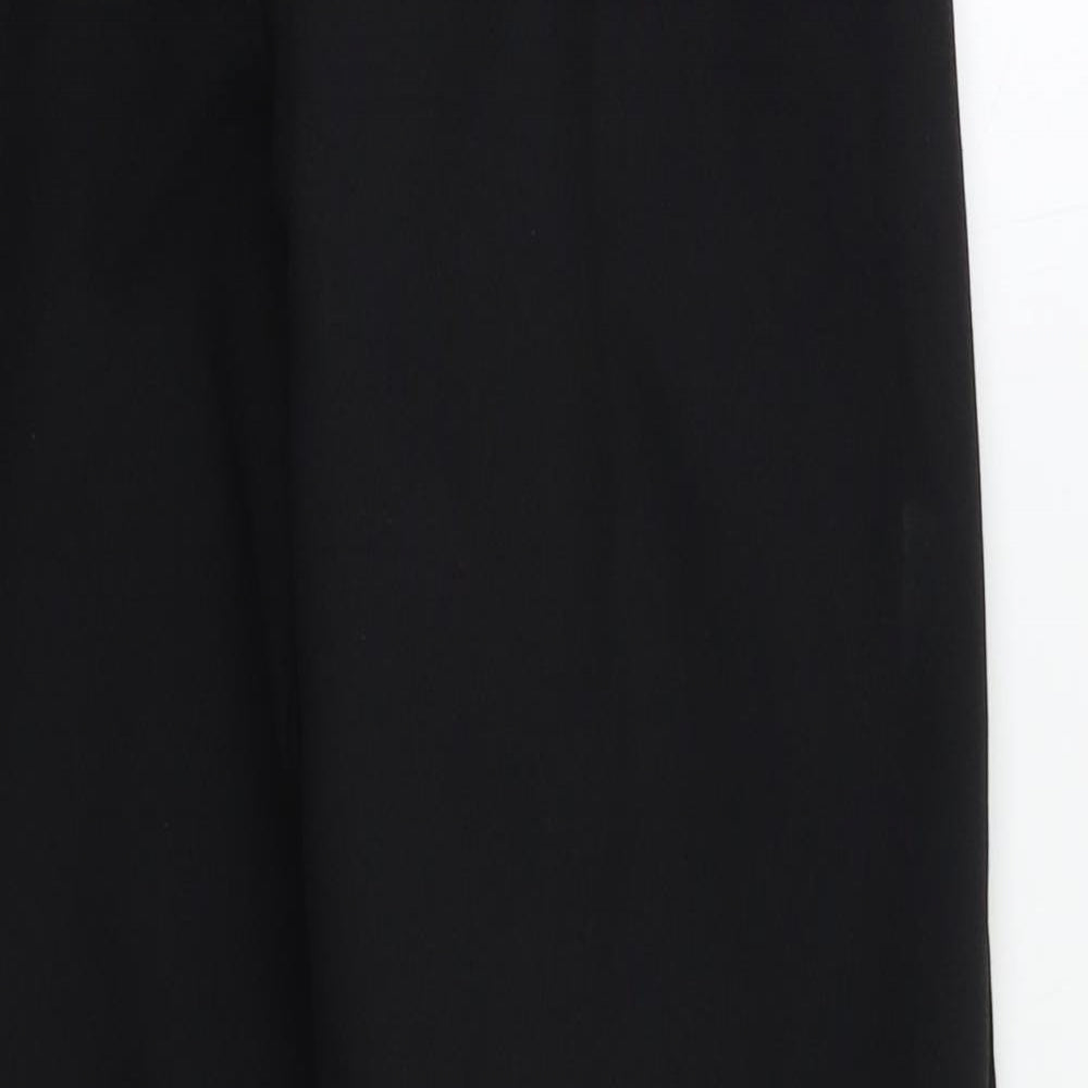 Womens UK Size 12 Preworn Regular Fit  Black Trousers