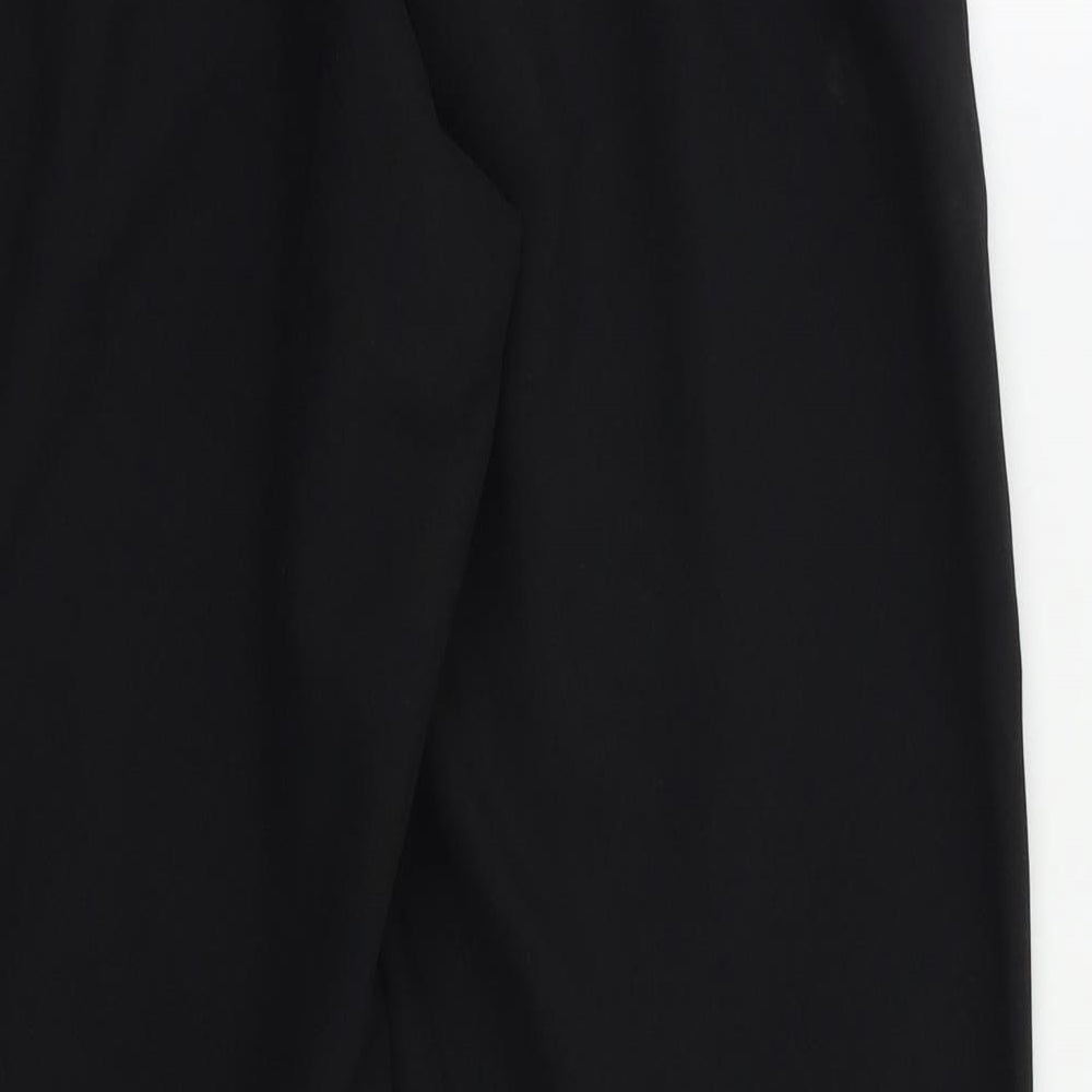 Womens UK Size 12 Preworn Regular Fit  Black Trousers