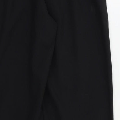 Womens UK Size 12 Preworn Regular Fit  Black Trousers