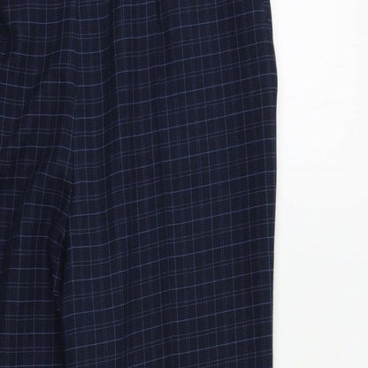 Womens UK Size 14 Preworn Regular Fit  Blue Trousers