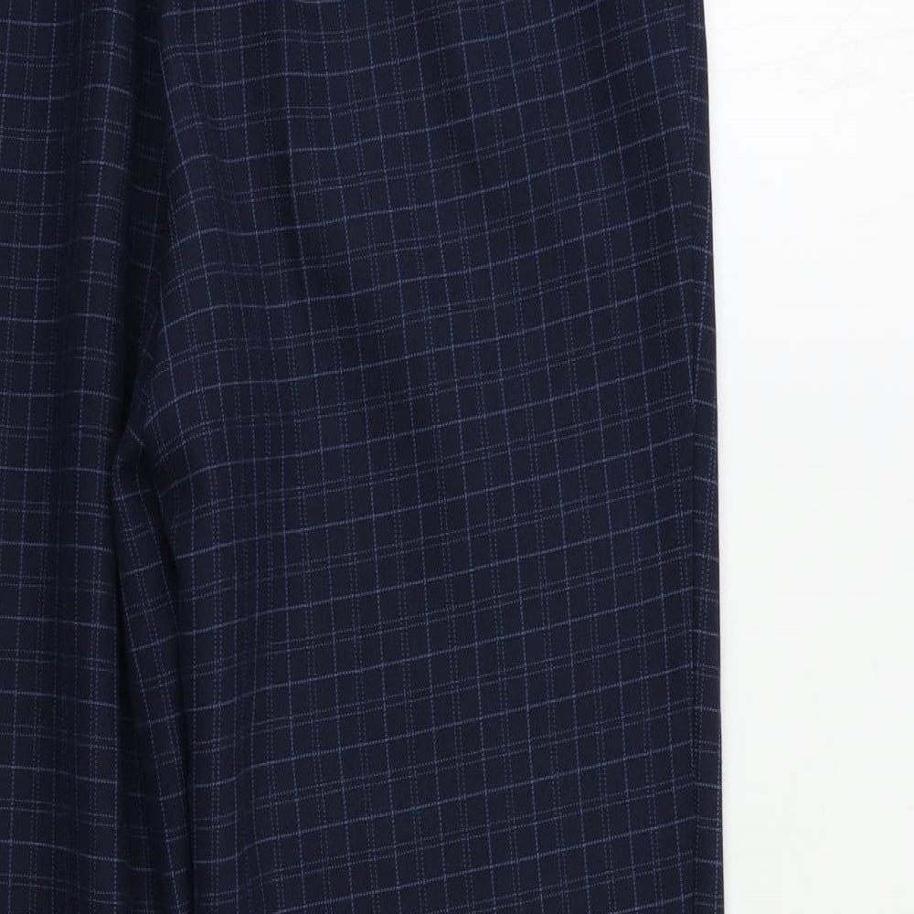 Womens UK Size 14 Preworn Regular Fit  Blue Trousers
