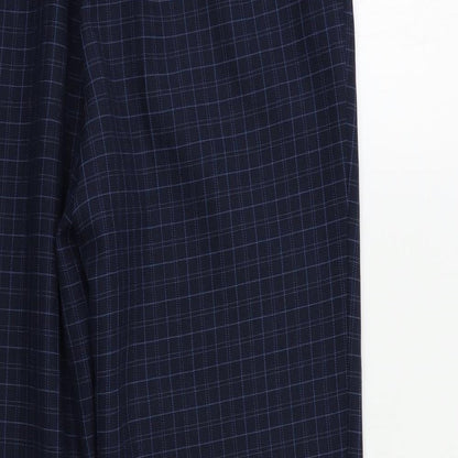 Womens UK Size 14 Preworn Regular Fit  Blue Trousers