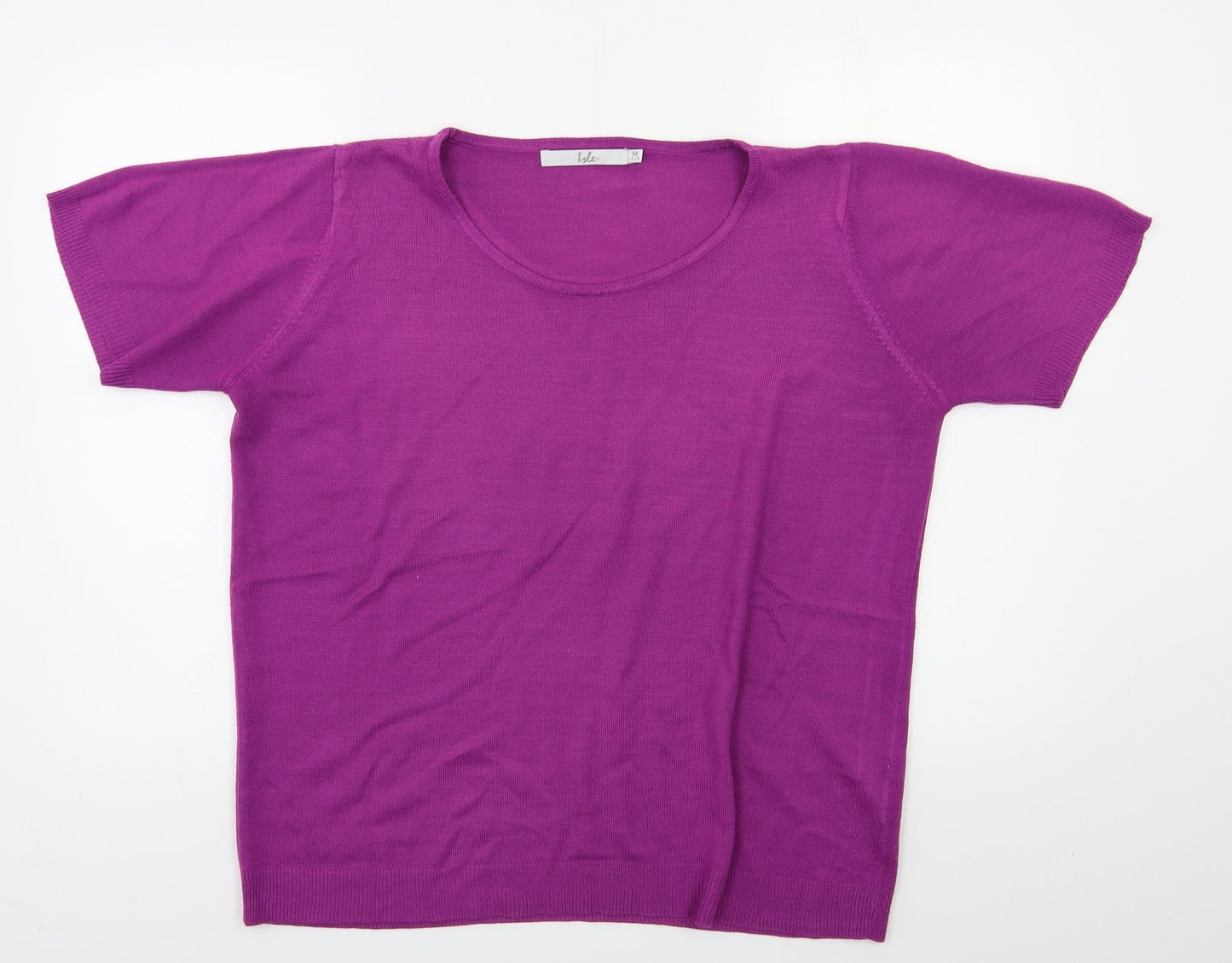 Womens UK Size M Isle Purple Pullover Jumper
