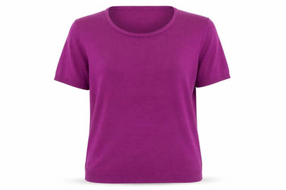 Womens UK Size M Isle Purple Pullover Jumper