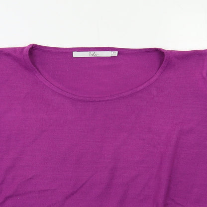 Womens UK Size M Isle Purple Pullover Jumper