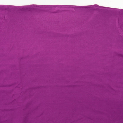 Womens UK Size M Isle Purple Pullover Jumper
