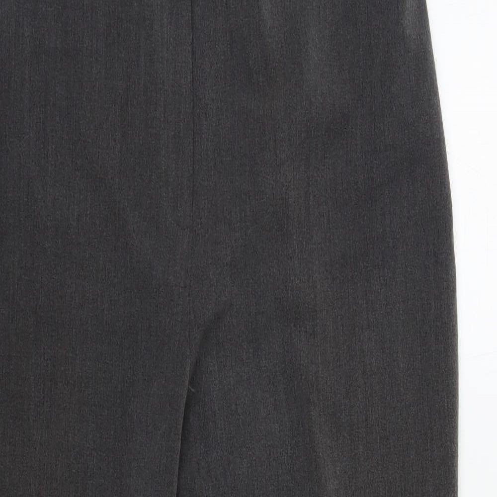 Womens UK Size 14 CMD Regular Fit Dress Pants Grey Trousers