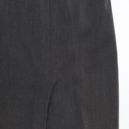 Womens UK Size 14 CMD Regular Fit Dress Pants Grey Trousers