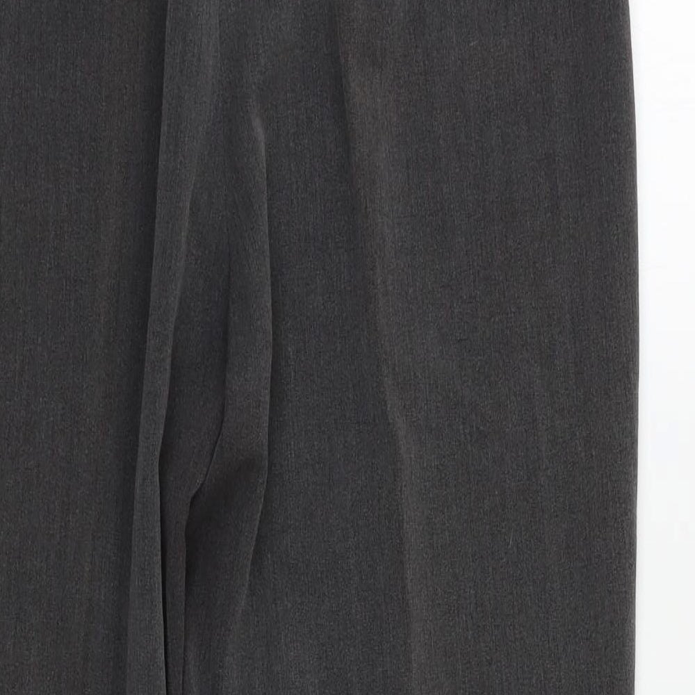 Womens UK Size 14 CMD Regular Fit Dress Pants Grey Trousers
