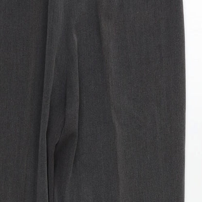 Womens UK Size 14 CMD Regular Fit Dress Pants Grey Trousers