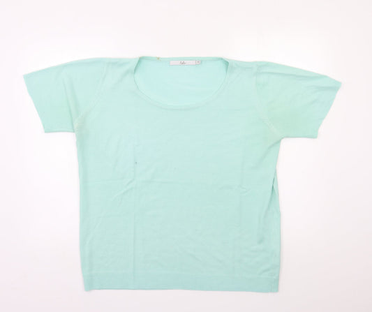 Isle Womens Green   Pullover Jumper Size M